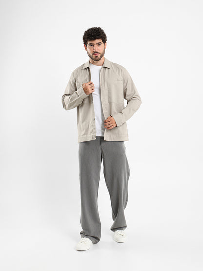 Boxy Overshirt with Two Patch Pockets