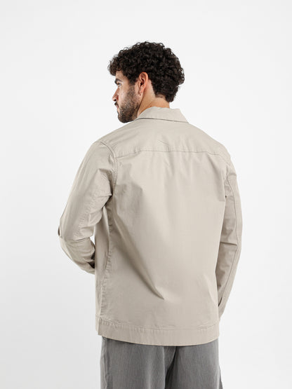 Boxy Overshirt with Two Patch Pockets