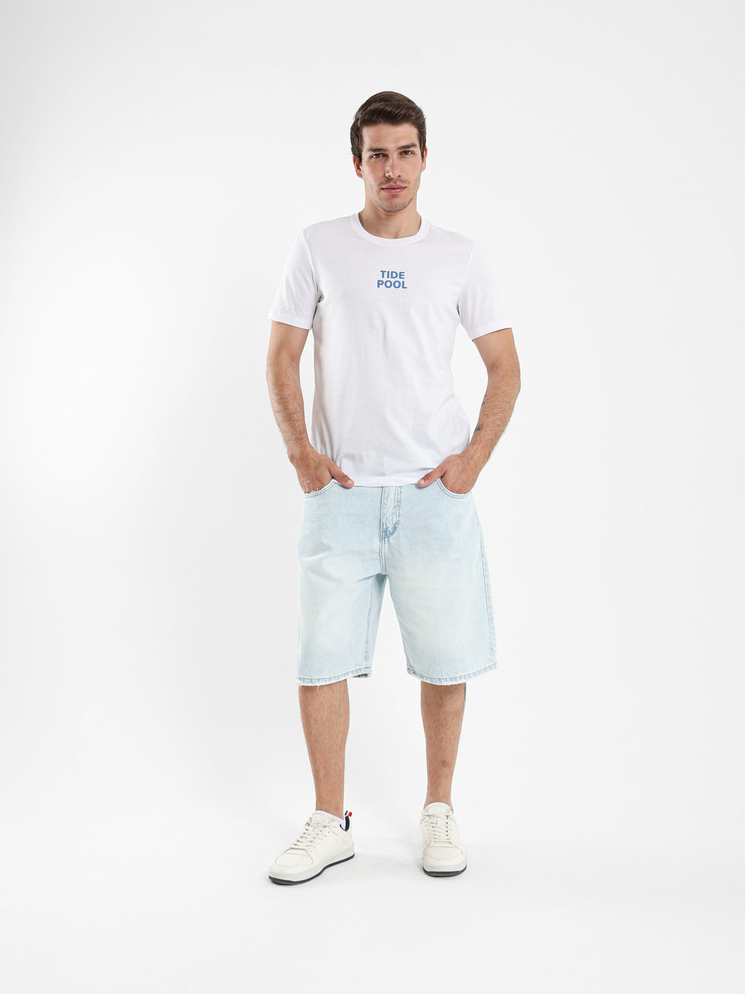 Loose Fit Denim Shorts