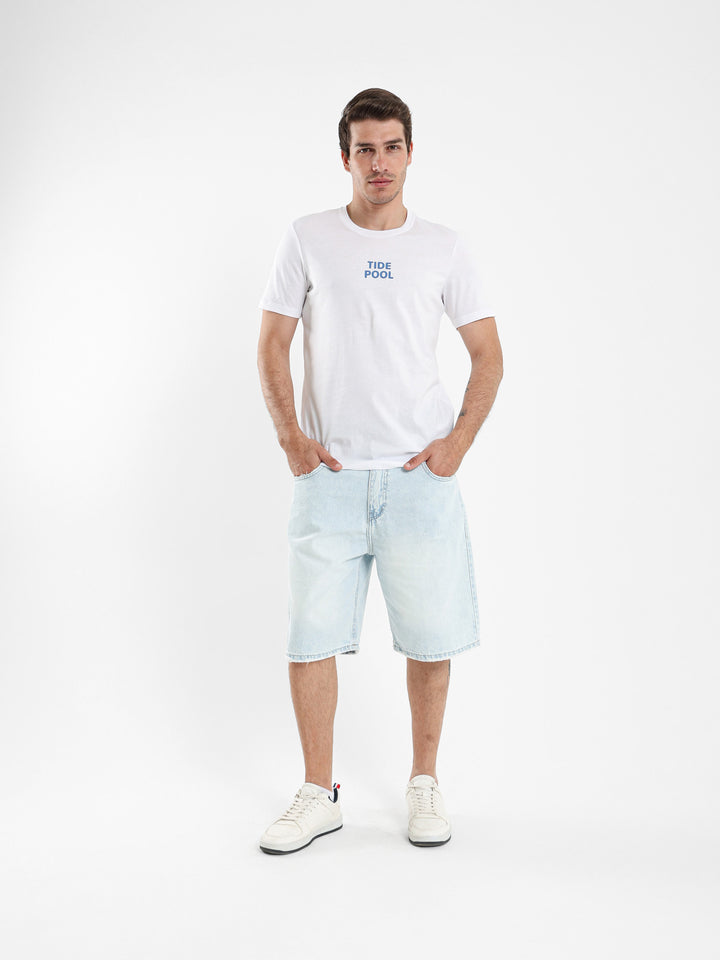 Loose Fit Denim Shorts