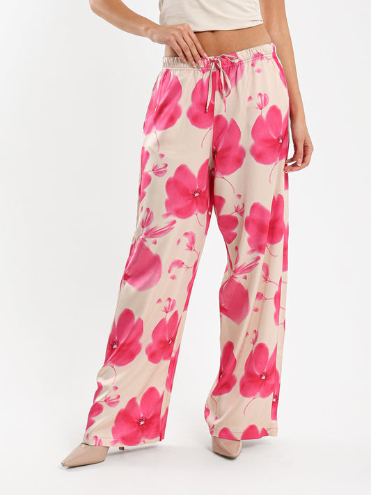 All Over Print Wide Leg Pants