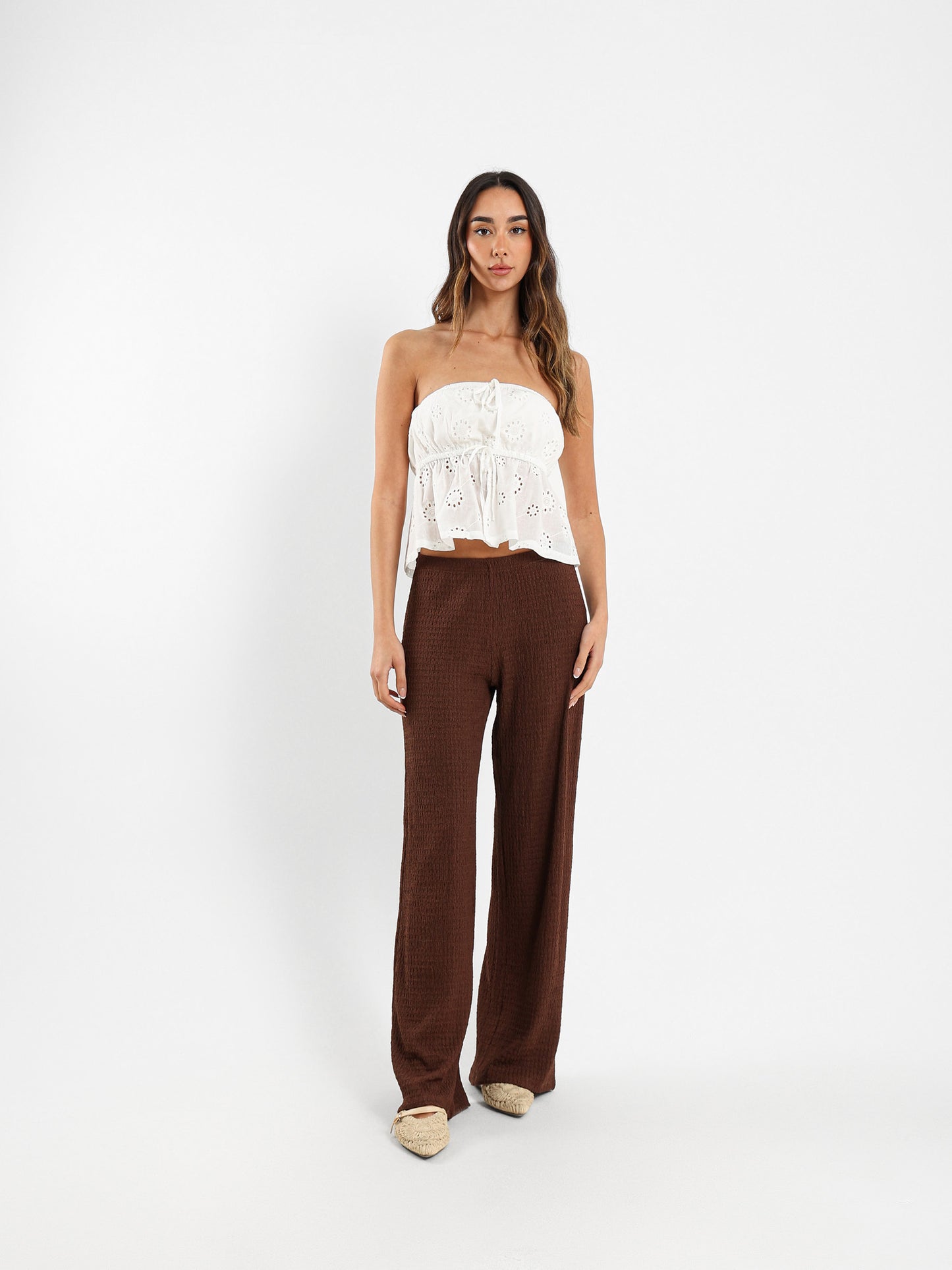 Strapless Drawstring Top