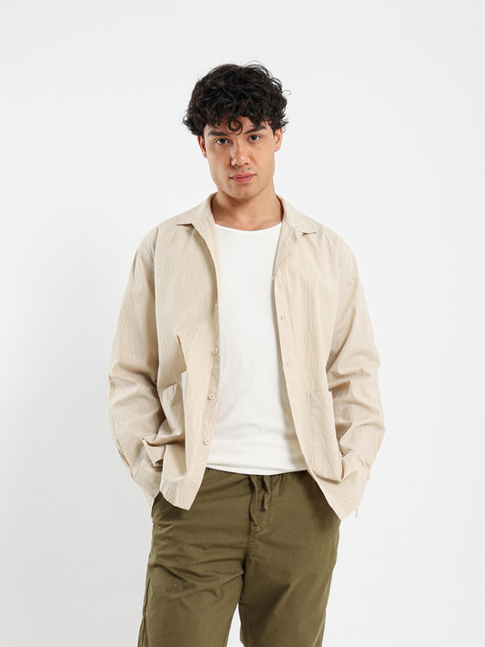 Front Pockets Textured Shirt