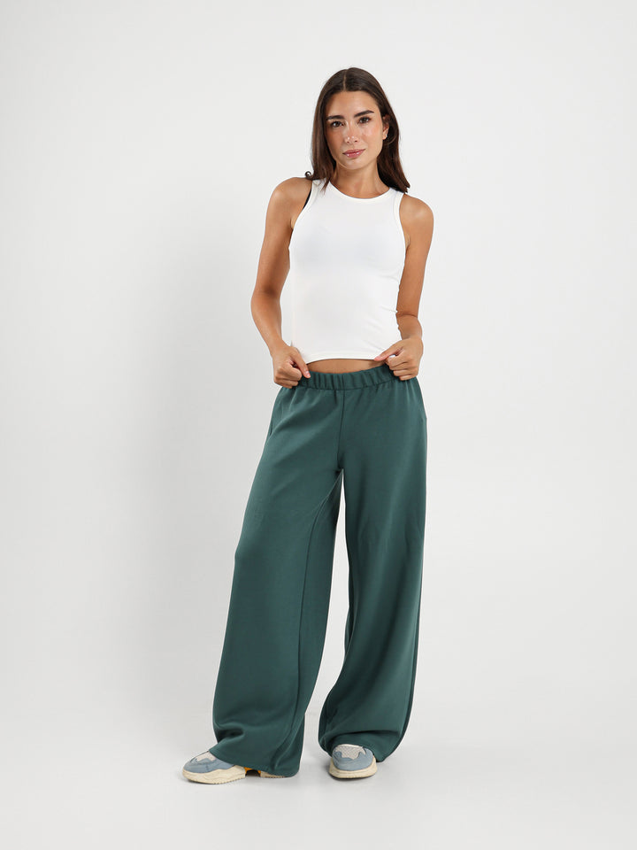 Low Rise Solid Drawstring Sweatpants