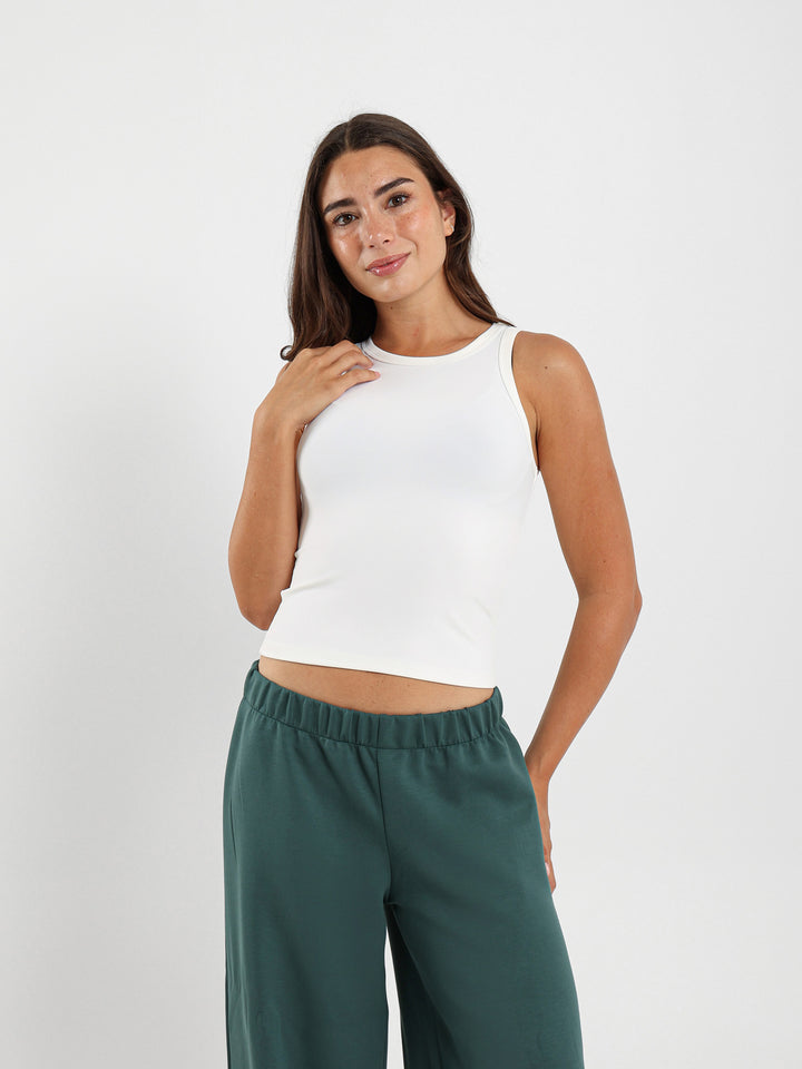 Ribbed Sleeveless Top