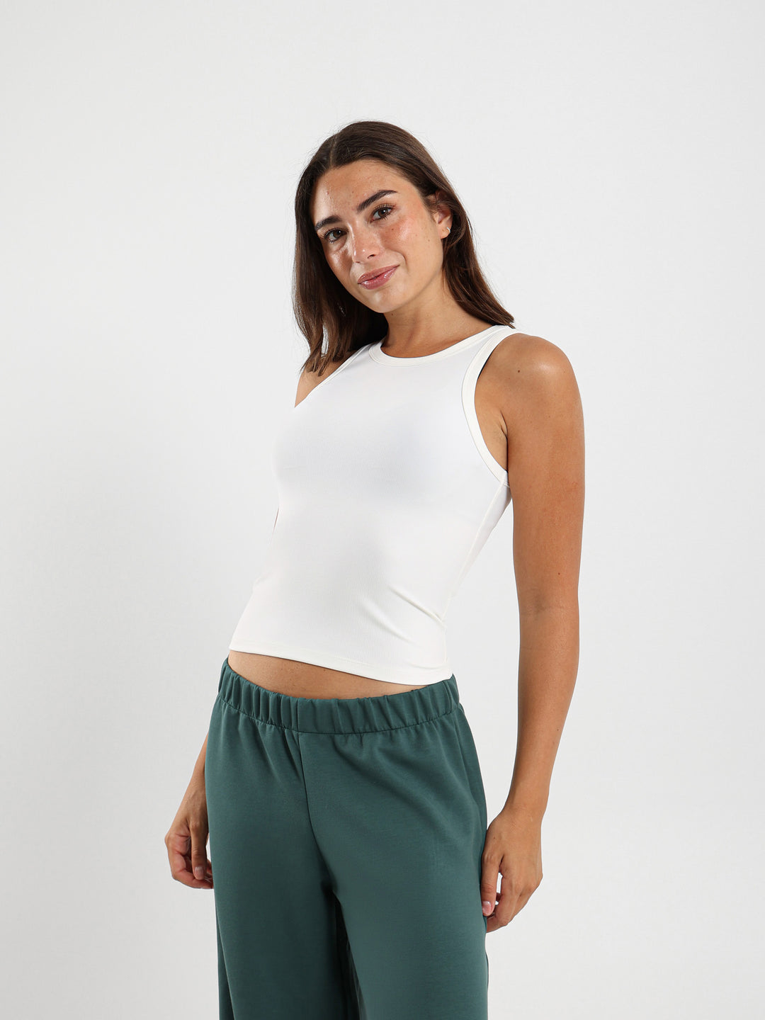 Ribbed Sleeveless Top