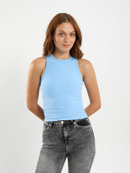 Ribbed Sleeveless Top