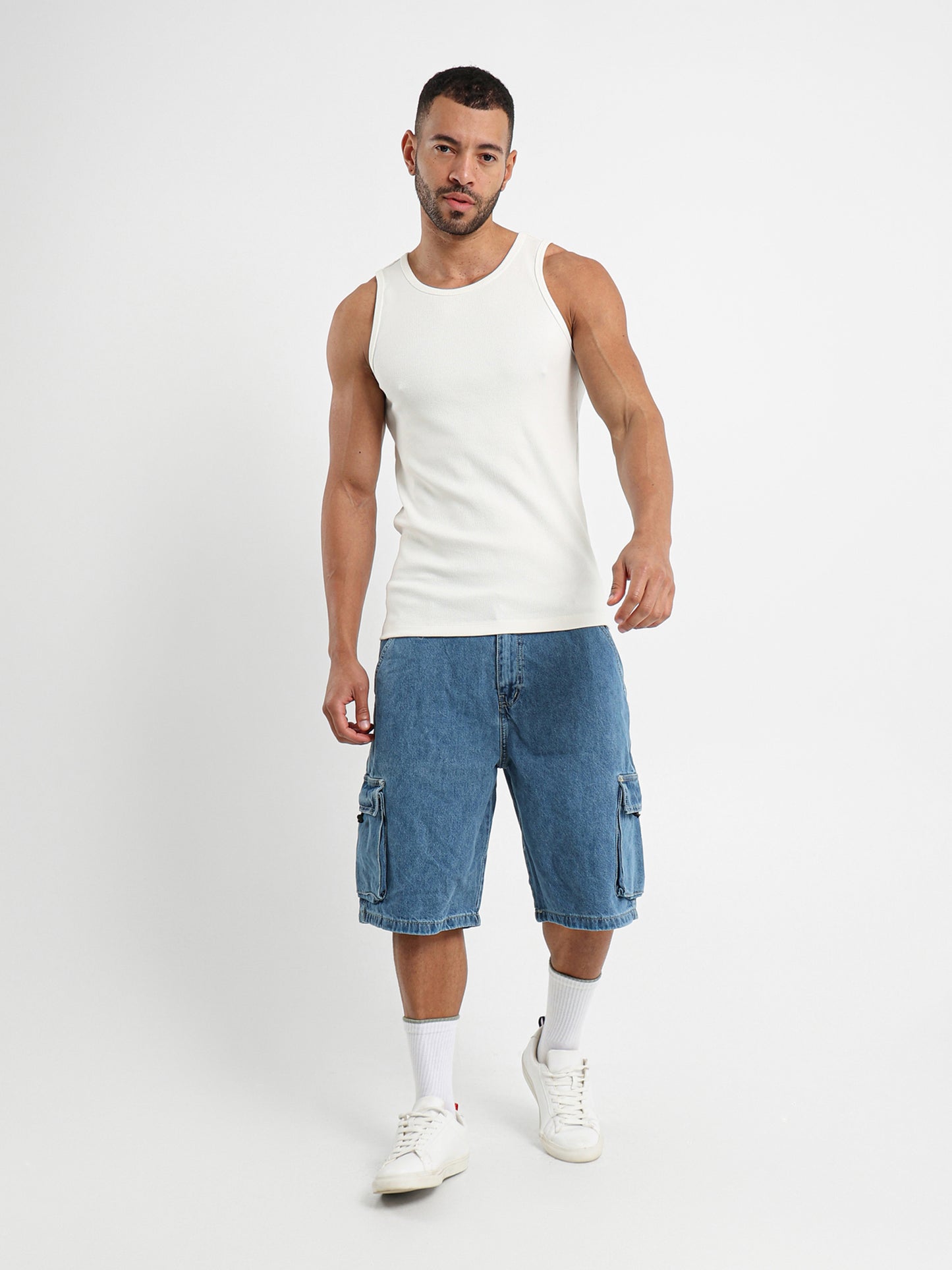 Basic Fitted Rib Tank Top