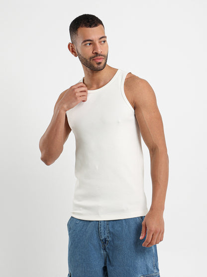 Basic Fitted Rib Tank Top