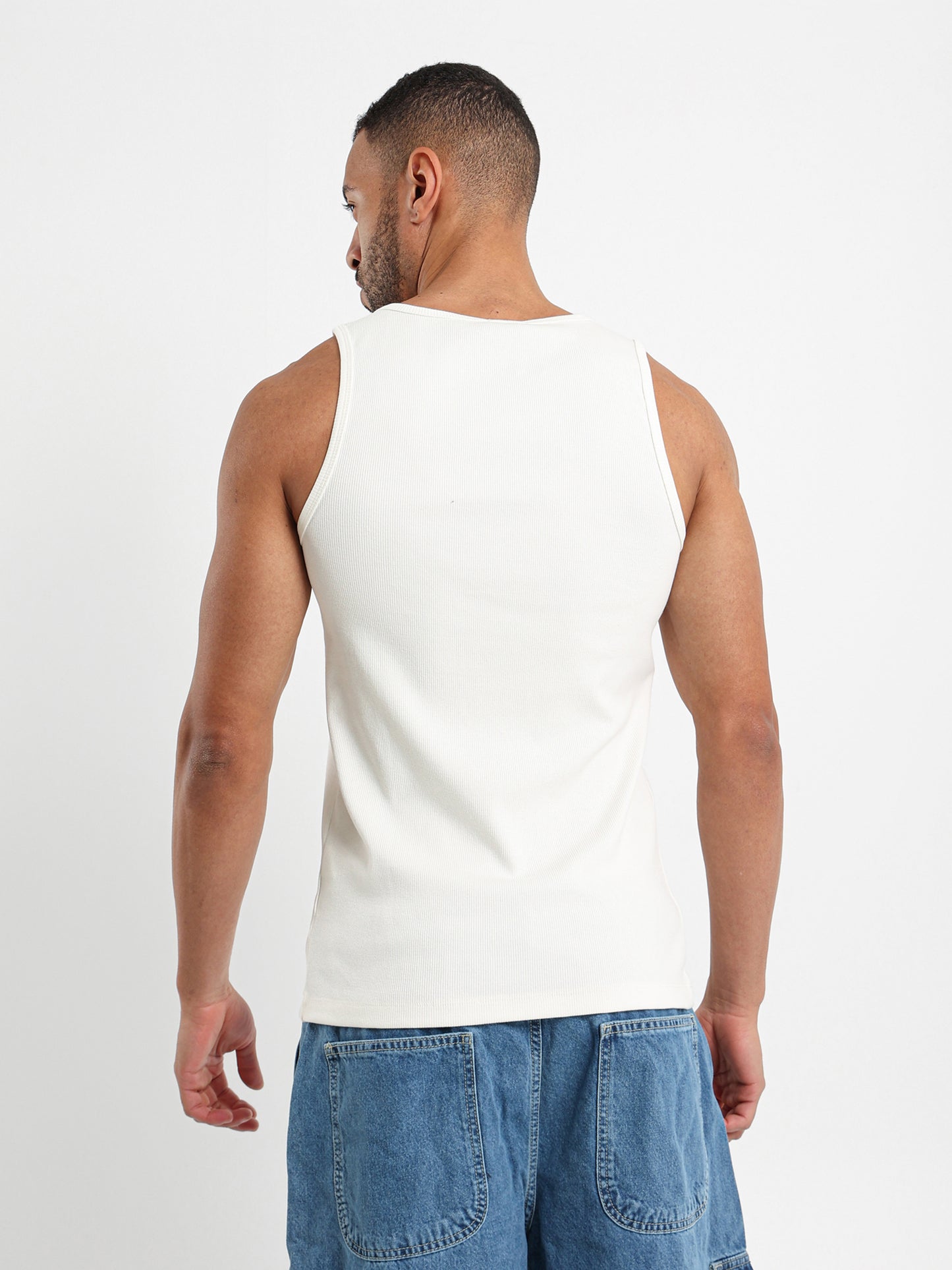 Basic Fitted Rib Tank Top