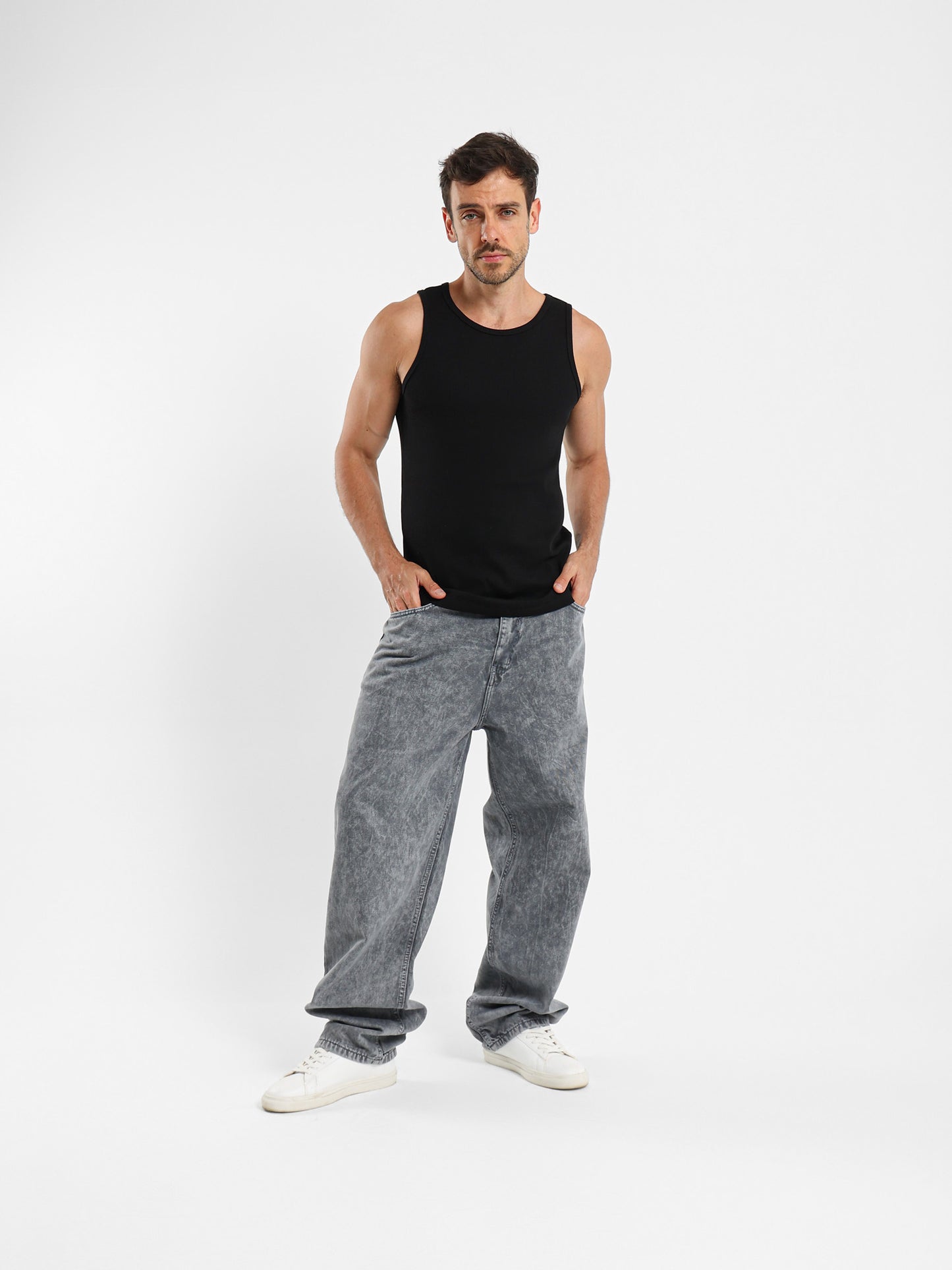 Basic Fitted Rib Tank Top