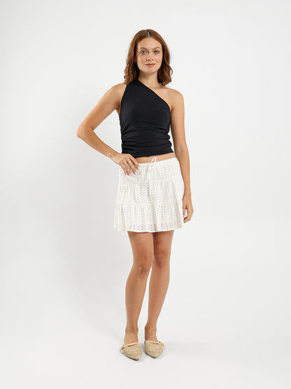 Mini Tiered Sangallo Skirt