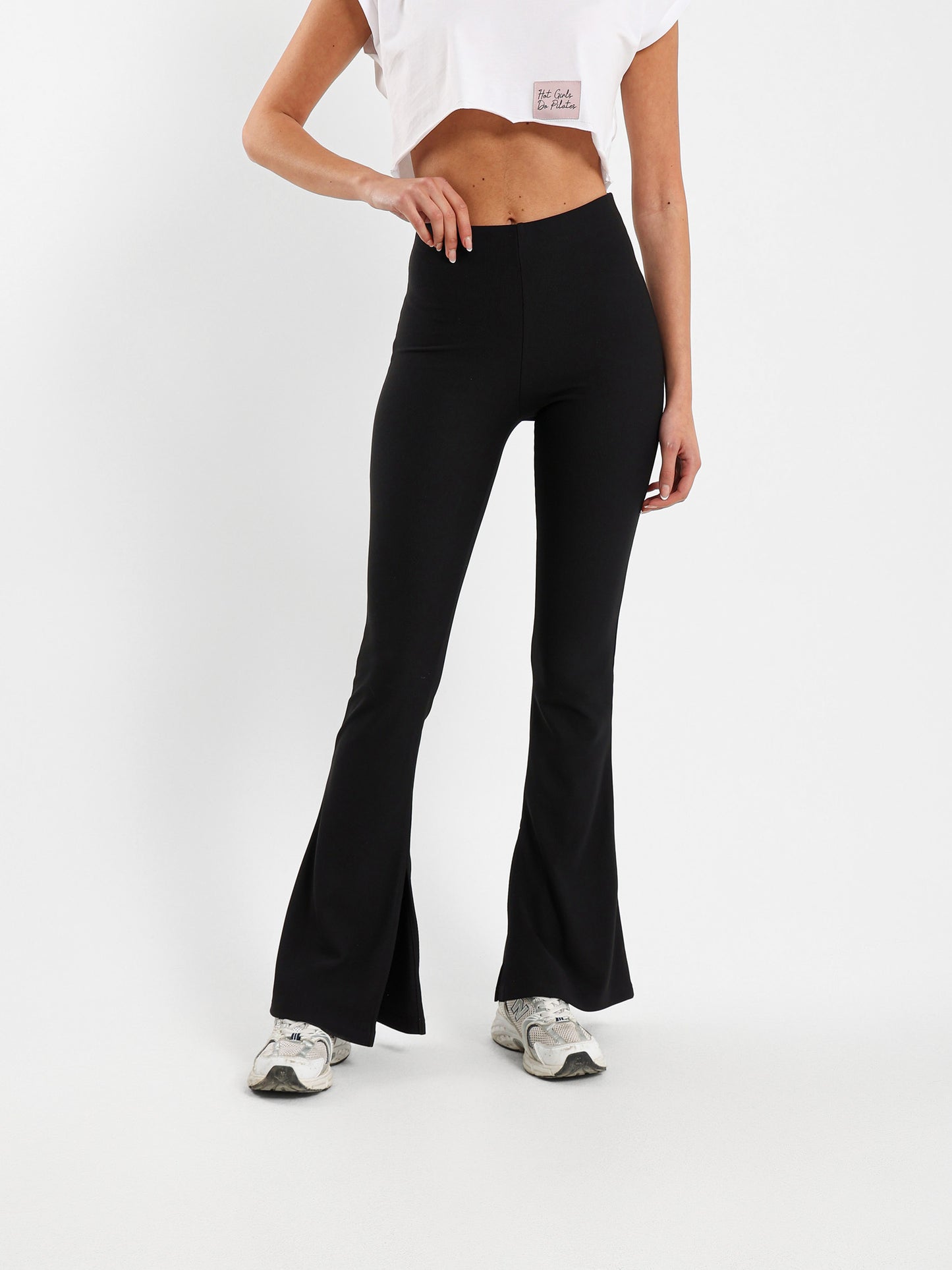 Slit Sides Flared Pants