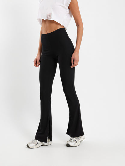 Slit Sides Flared Pants