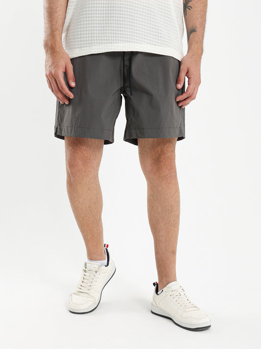 Woven Shorts with Elastic Waistband
