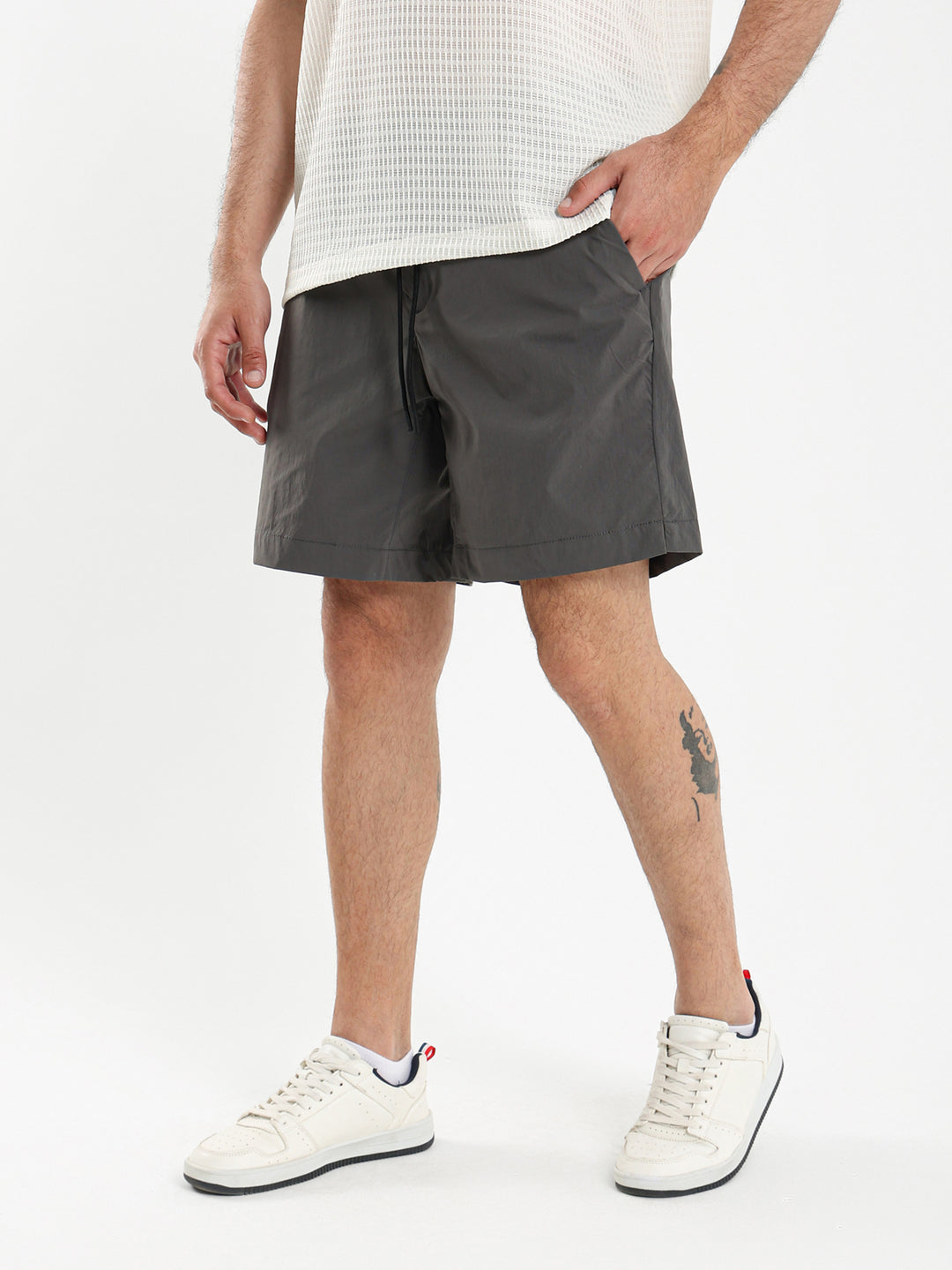Woven Shorts with Elastic Waistband