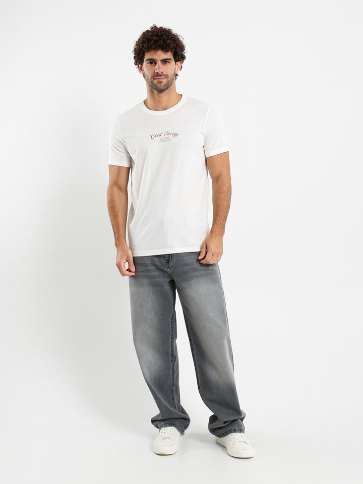 تيشيرت "طاقة إيجابية" الجرافيكي