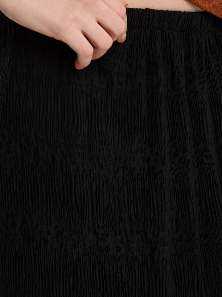 Low Waist Tiered Maxi Skirt