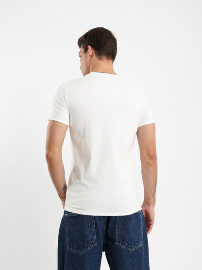 Basic Muscle Fit V-Neck T-Shirt