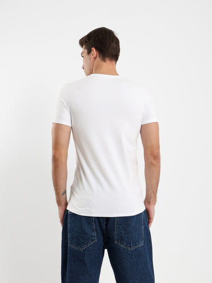 Basic Muscle Fit V-Neck T-Shirt