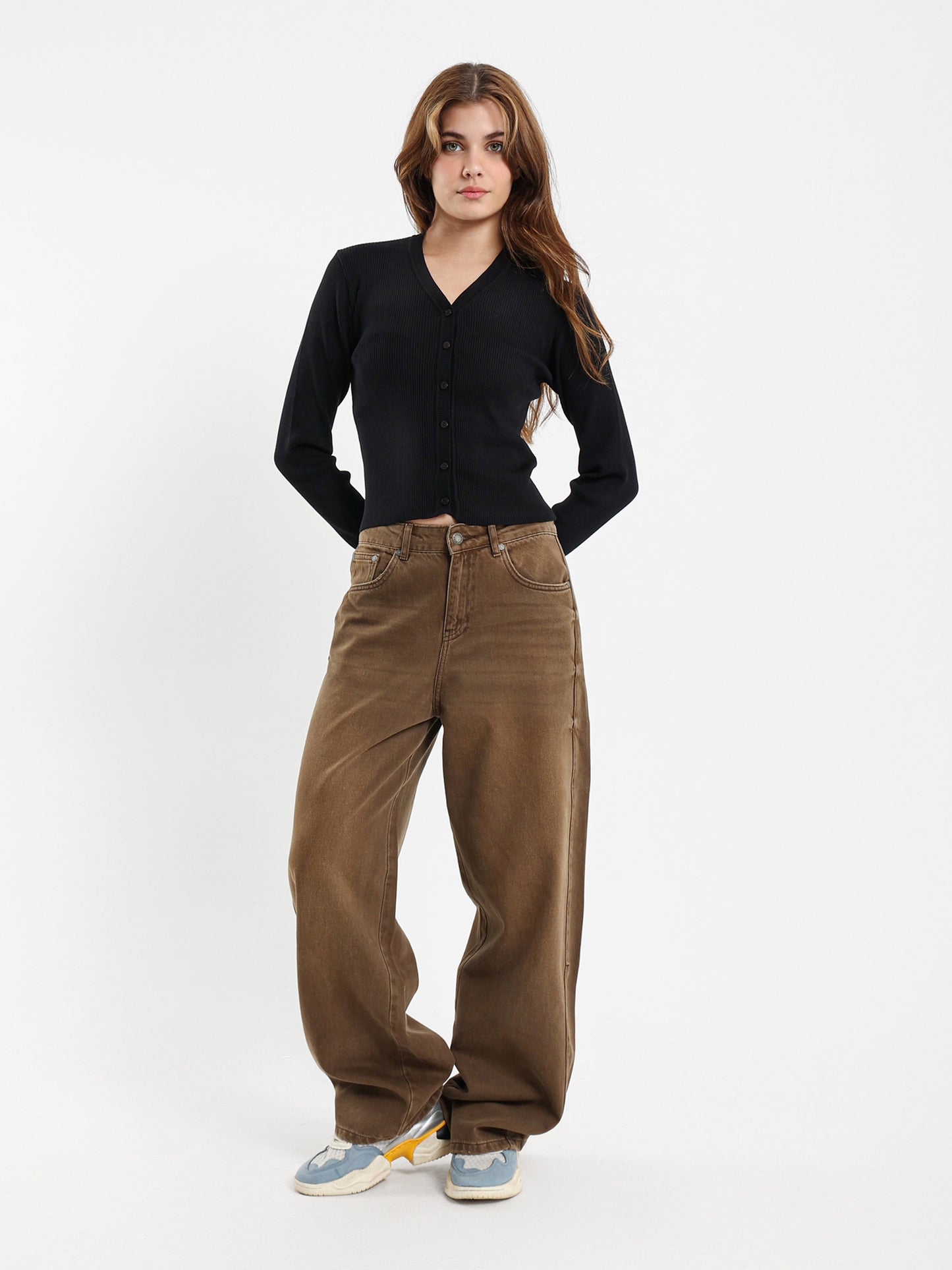 Fitted Ribbed Short Cardigan