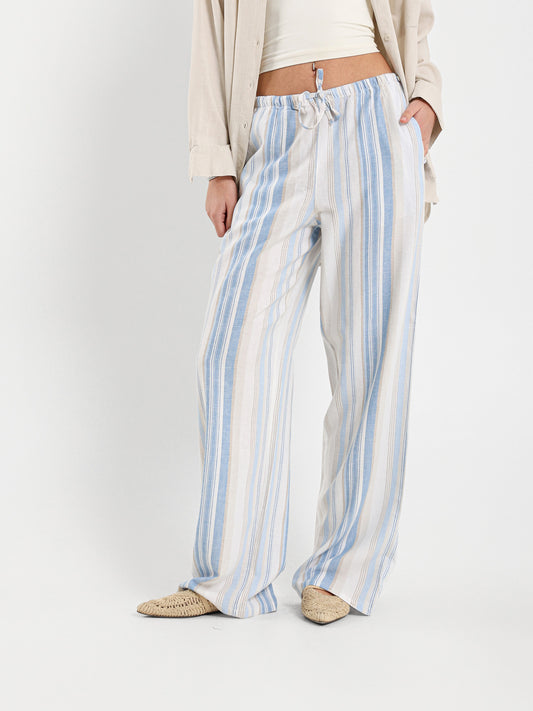 Striped Drawstring Pants