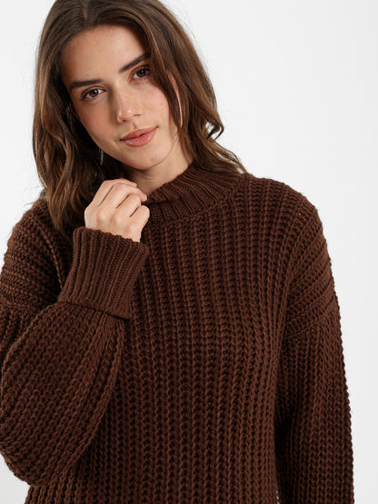High Low Ribbed Pullover