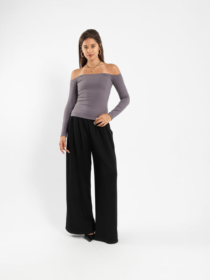 Fitted Off Shoulder Top