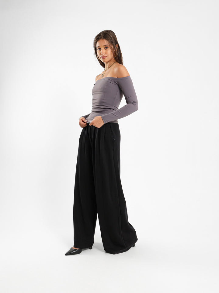 Fitted Off Shoulder Top