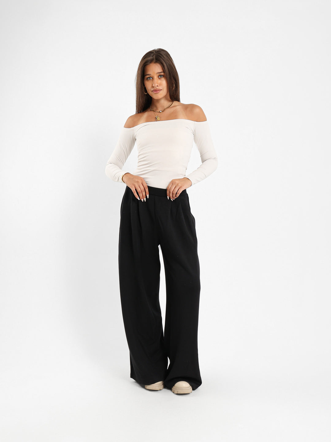Fitted Off Shoulder Top