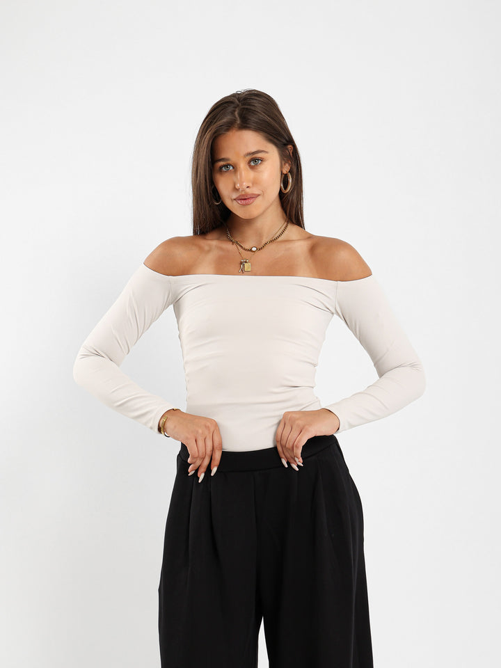 Fitted Off Shoulder Top