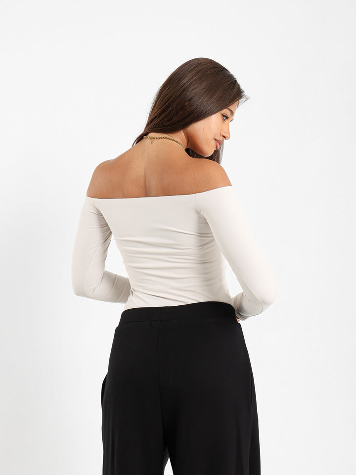 Fitted Off Shoulder Top