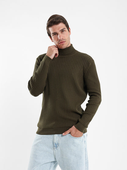 Basic Mock Neck Top with Unfinished Hem