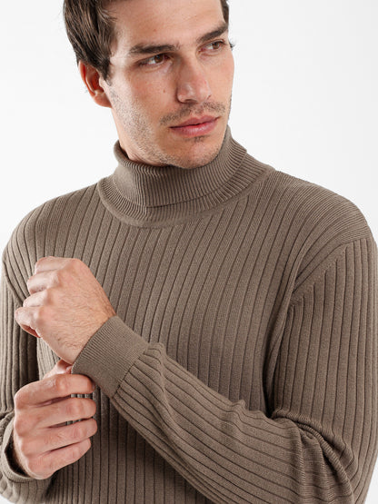 Basic Mock Neck Top with Unfinished Hem