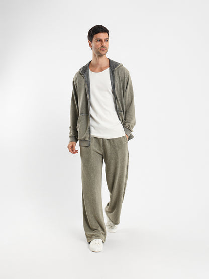 Loose Distressed Washed Hoodie