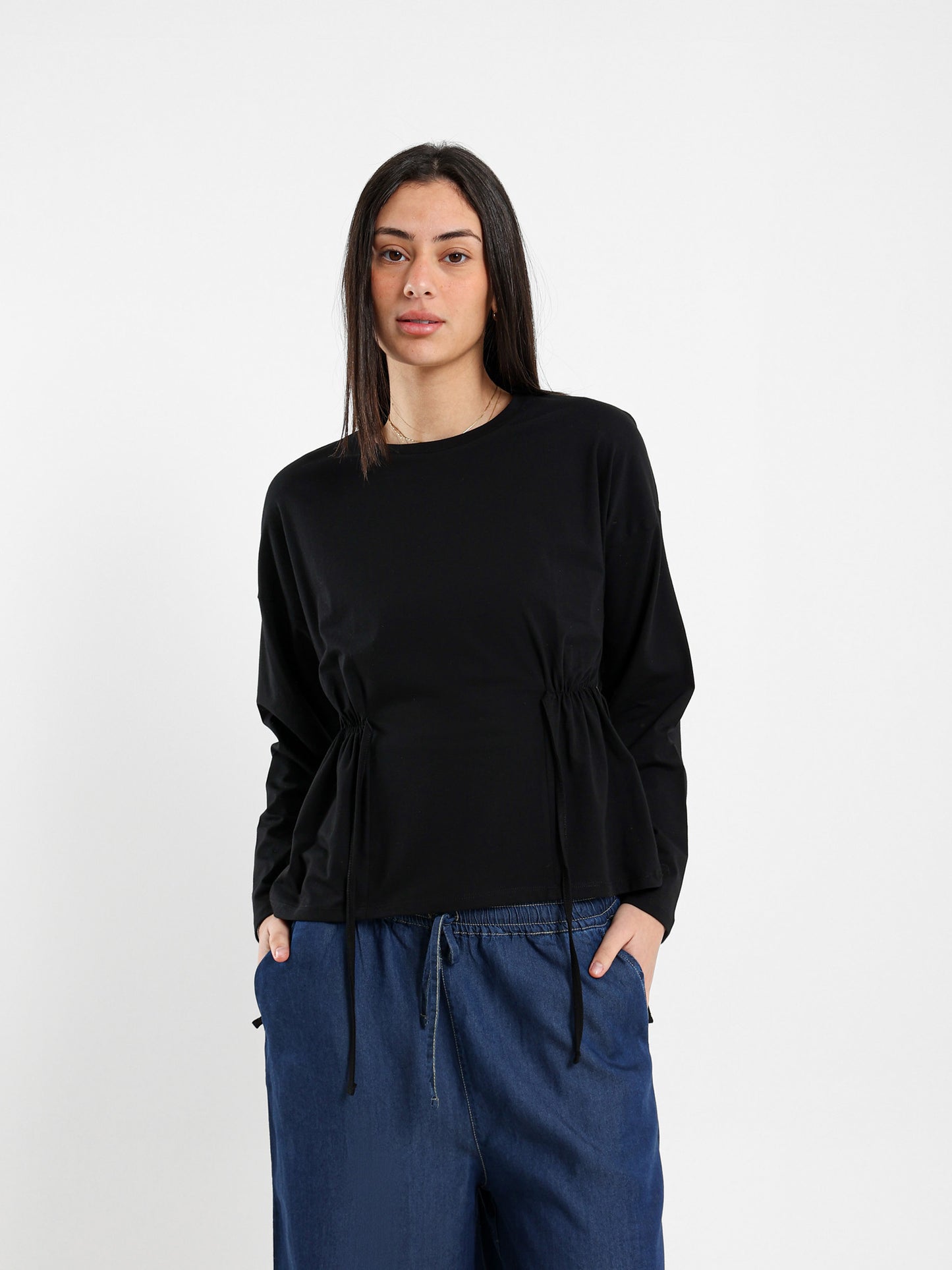 Oversized T-Shirt with Side Ties