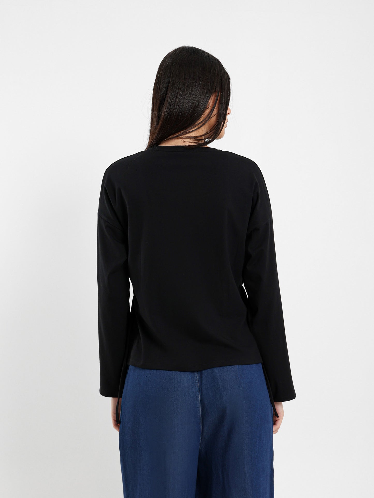 Oversized T-Shirt with Side Ties