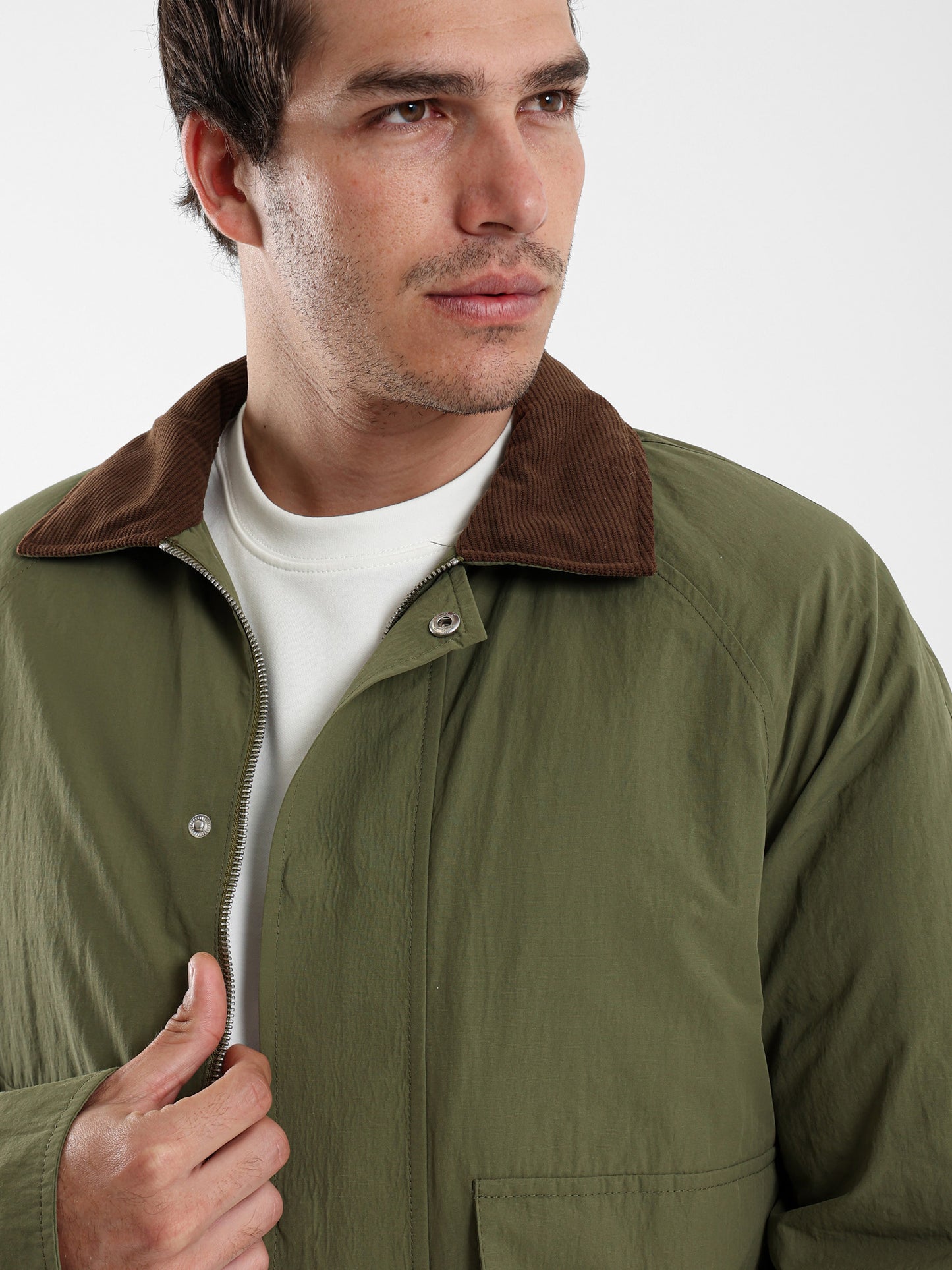 Corduroy Collar Bomber Jacket