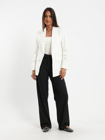 Lapel Collar Tailored Blazer Jacket