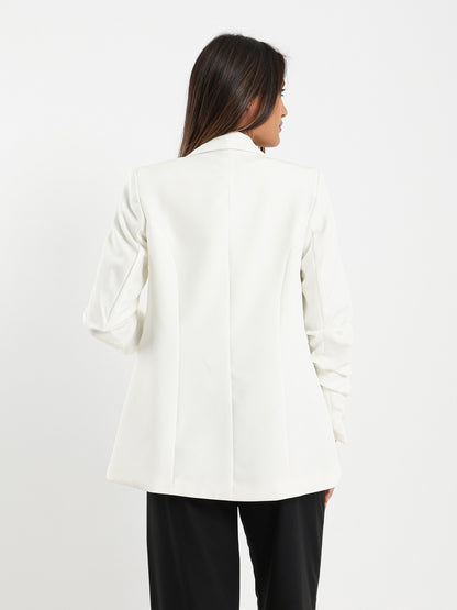 Lapel Collar Tailored Blazer Jacket