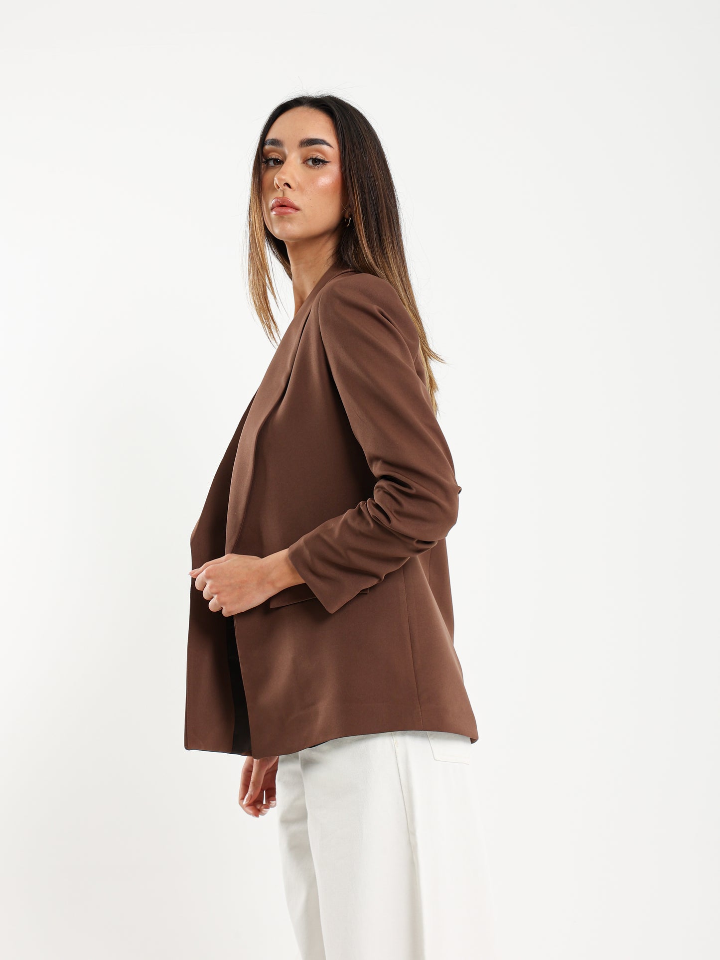 Lapel Collar Tailored Blazer Jacket