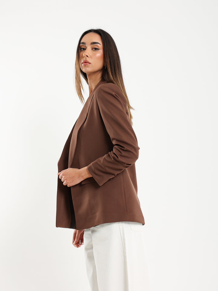 Lapel Collar Tailored Blazer Jacket
