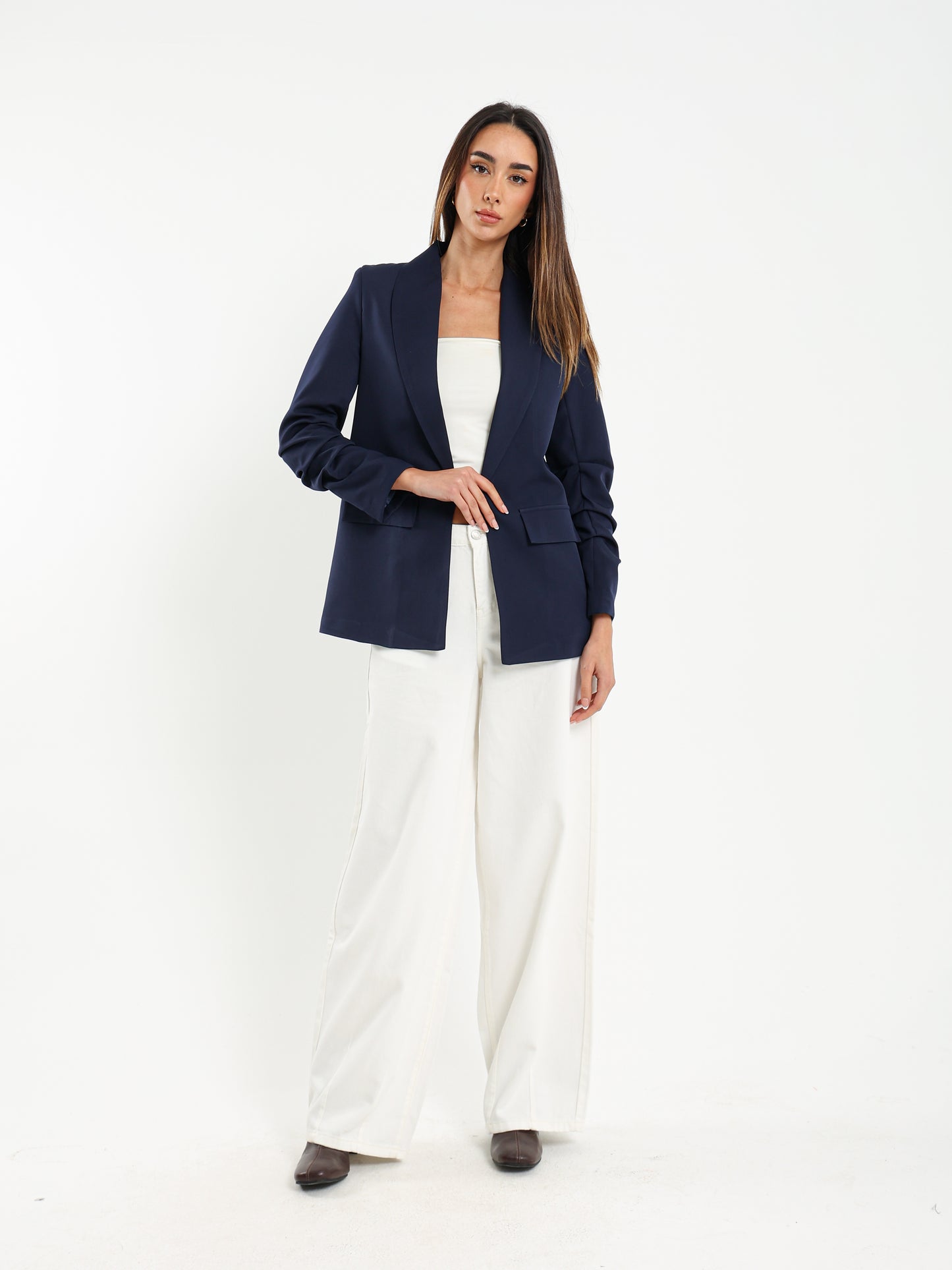 Lapel Collar Tailored Blazer Jacket