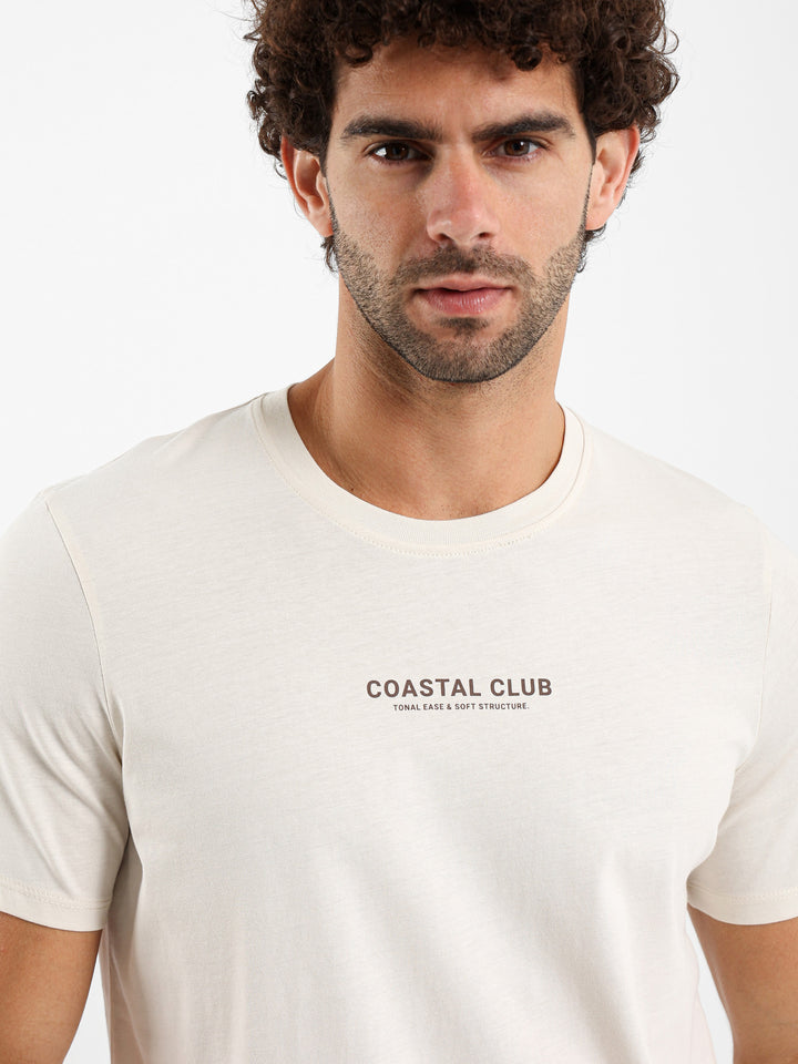 تي شيرت قطني بطبعة Coastal Club