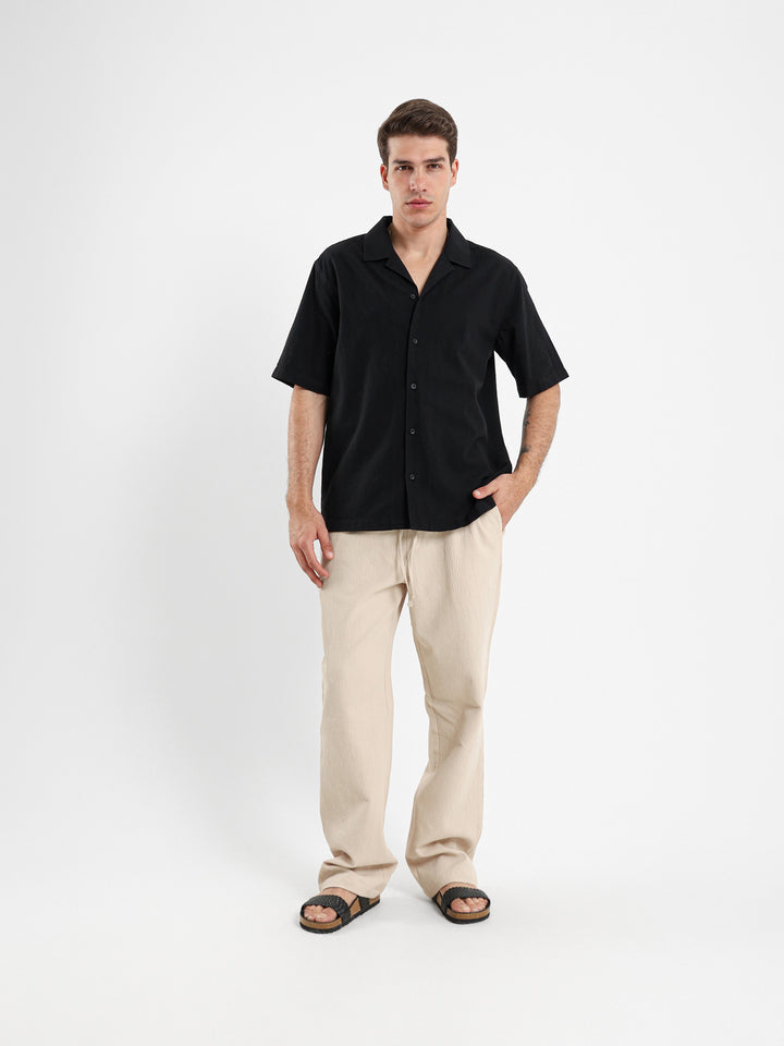 Basic Linen Camp Shirt