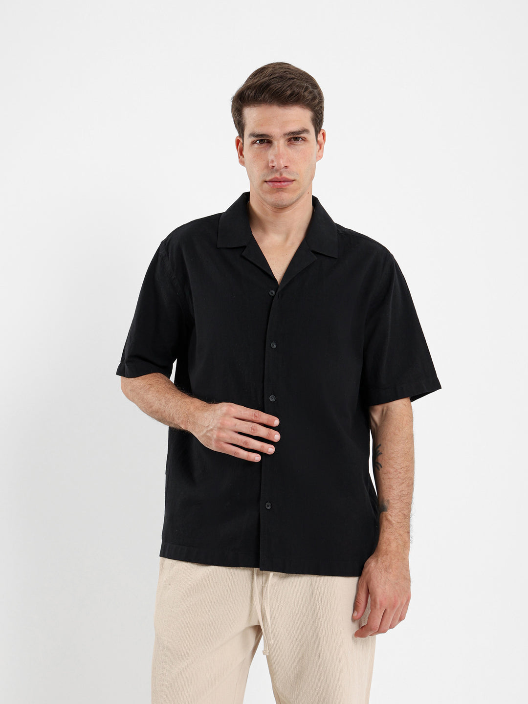 Basic Linen Camp Shirt