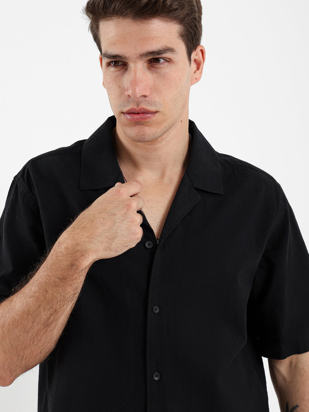 Basic Linen Camp Shirt