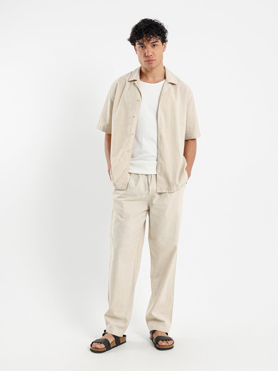Basic Linen Camp Shirt