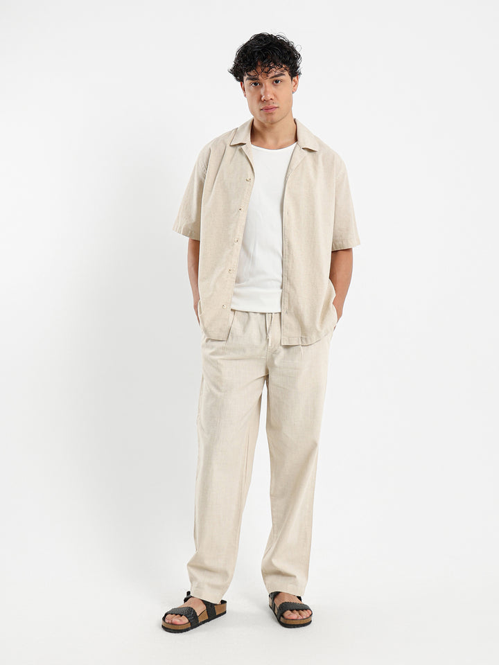 Basic Linen Camp Shirt