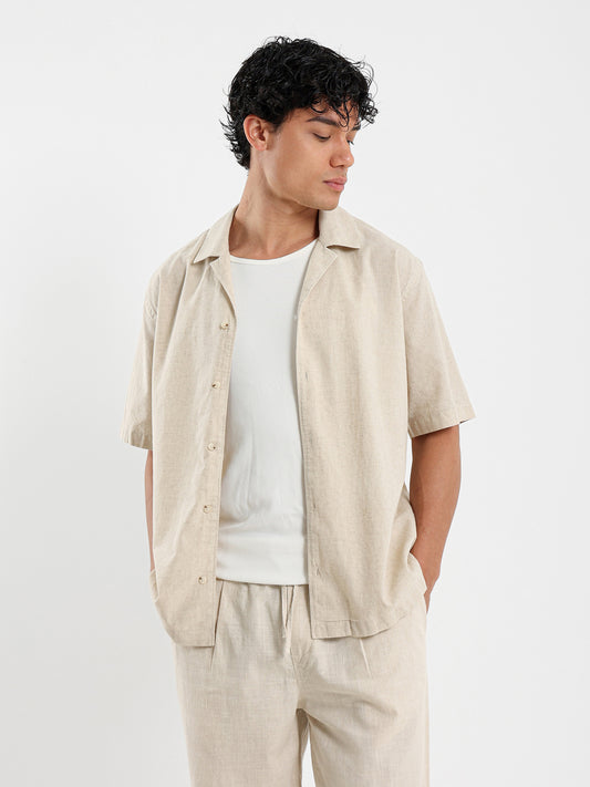 Basic Linen Camp Shirt